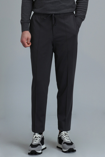 Lufian Ανδρικό παντελόνι Chino Lumer Sports Slim Fit Anthracite