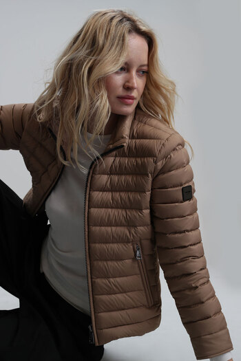 Lufian Mary Goose down Women's Coat Brown