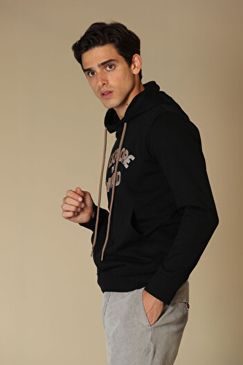 Lufian Charge Erkek Sweatshirt Siyah