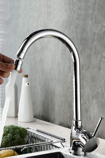 KUSTAR 360 Degree Rotating Head Rod Arm Kitchen Sink Faucet