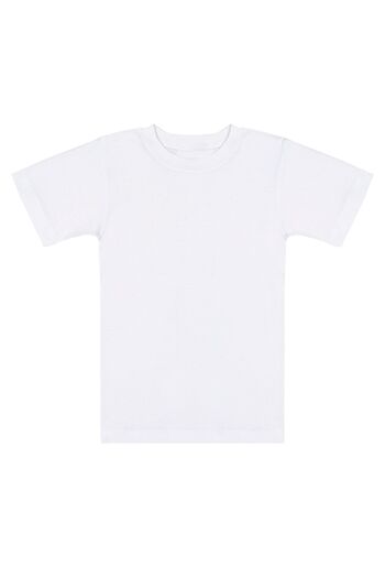 ÖZKAN underwear Özkan 0706 3 Pack Boy's 100% Cotton Ribbed Flexible Comfortable Half Sleeve Closed Collar Undershirt T-Shi