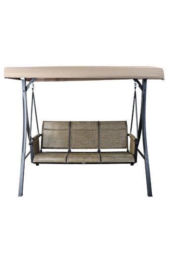 Family Ship 3-Seater Swing Chair with Canopy for Outdoor Spaces