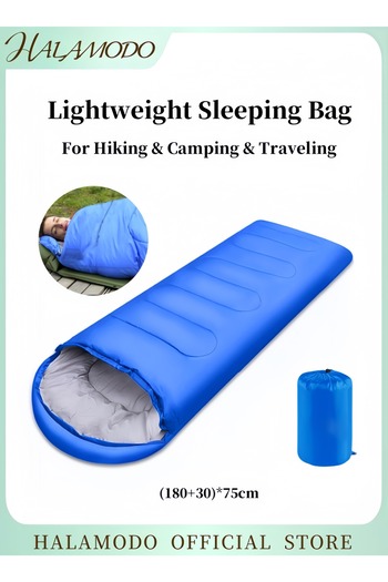 HALAMODO Sleeping Bag Lightweight 3 Season Weather Sleep Bags Microfiber Filled Waterproof Indoor & Outdoor S