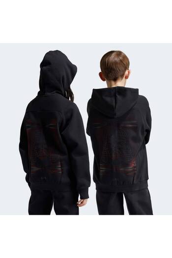 adidas J Sw Zne Fz Hd Kids Black Jacket Iv9635