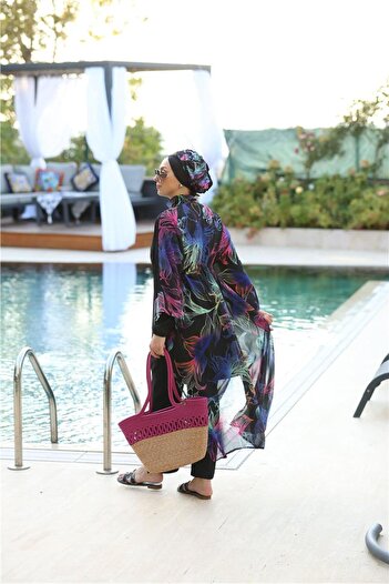 NS TASARIM MAYO Zambak Model Waist Lace Design Hijab Pareo