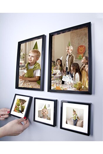 Nobbystar Black 5-Piece Frame Set with Adhesive Remover and Mat - Photo Frame
