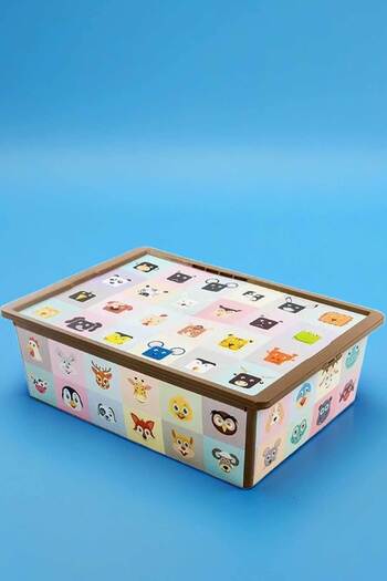QUTU Trend Box Looking Learning - 25 Liter Toy Storage Box