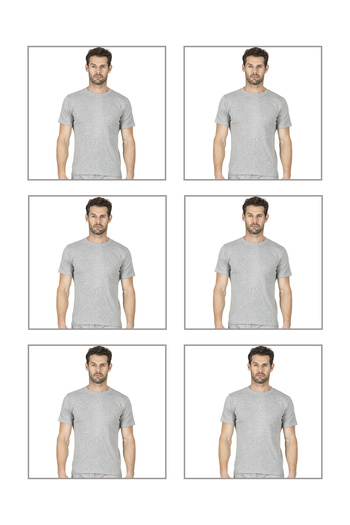 ÖZKAN underwear Özkan 0116 6 Pack Men's Ribbed Flexible Comfortable Closed Collar Half Sleeve Athlete Undershirt