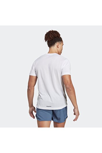 adidas Ανδρικό λευκό μπλουζάκι για τρέξιμο Terrex Agravic Trail (HT9442)