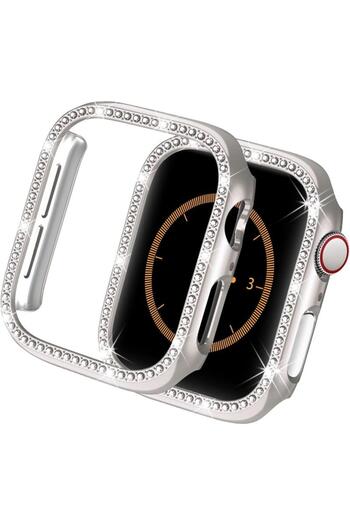 Alstrap Apple Watch 4-5-6-Se 40mm Compatible Starlight Elegant Diamond Stone Case Without Protective Screen Protector