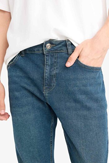 DeFacto Sergio Regular Fit Normal Bel Boru Paça Jean Pantolon