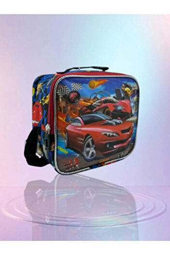 Benittokids Relaxion Glitter Red Car Patterned Thermal Lunch Box 3323