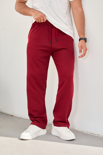 STOCX Men's Baggy Fit Sweatpants – with Pockets and Straight Leg