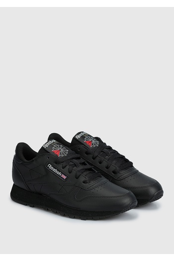 Reebok Klasické kožené dámské černé tenisky 100008497