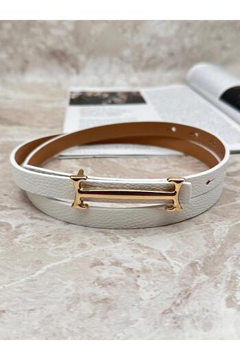 MODAM HİFA Gold Buckle Women's Belt Dress Belt Shirt Belt Waist Belt Body Belt