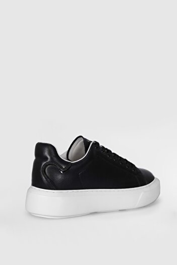 Lufian 121230016 Amy Sneaker Unisex Deri Spor Ayakkabı SİYAH