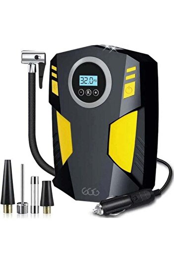 EGG 120W Professional Digital Tyre Inflator 12V - Fast Portable Air Compressor