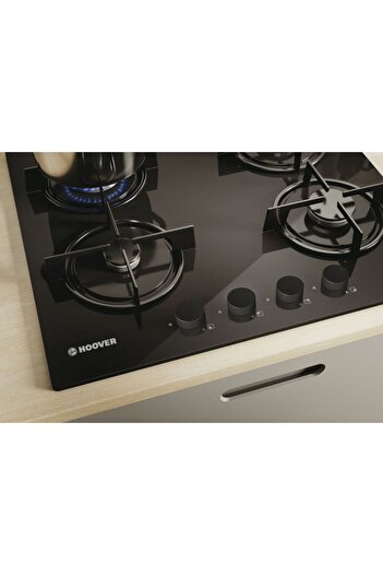 Hoover HVW6MBB Ankastre Ocak Siyah Cam Tel Izgara