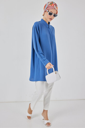 Bigdart Women's Long Shirt Tunic 5945 - Saks