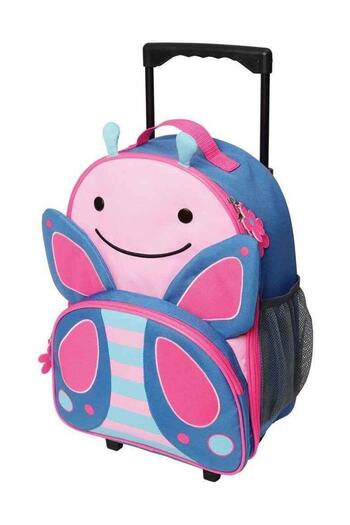 Skip Hop Zoo Check Check Suitcase Pink-Lilac