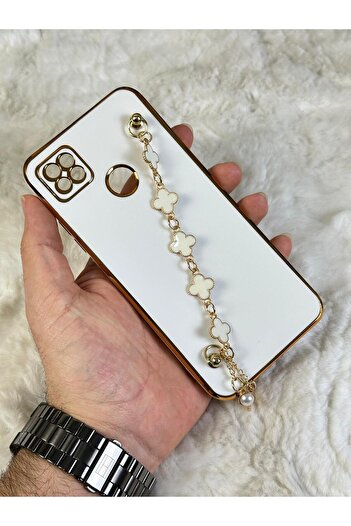 Vip Case Oppo A15 - Dirt-Repellent Wipeable Glossy Camera Protection Silicone Handset with Hand Grip