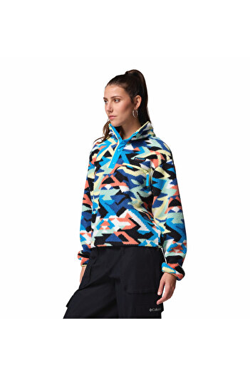Columbia Helvetia II Printed Cropped Half Snap Kadın Polar Üst