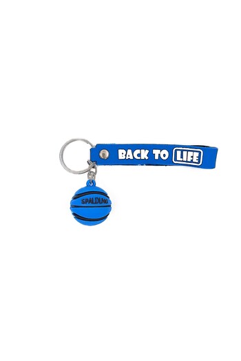 Tajemny 3D Silicone Blue Basketball Ball Keychain- Bag Charm