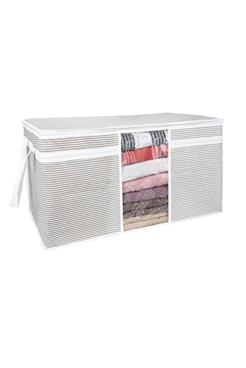 FORSACE 2 Pieces Maxi Size Interlining Fabric Quilt / Pillow / Clothing Bag Set with Window 75X40X40 cm
