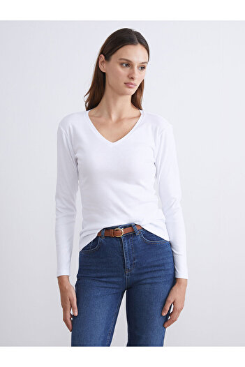 LC Waikiki New Season V-Neck Women's T-Shirt