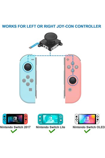 erorex 2 Pack Replacement Joystick Analog Thumb Stick Repair Kit All Nintendo Switch Switch Lite