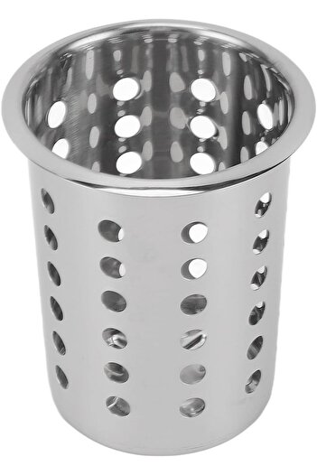 erorex Stainless Steel Utensil Holder, Large Capacity Cutlery Organizer Simple Stylish Design Tableware