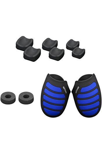 erorex Nitho Gaming Kit Compatible Ps4 Controllers Set 2 Anti Sweat Silicone Handle Horns Skin Grip Set 2