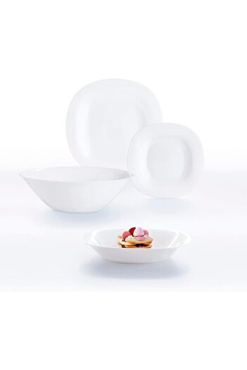 erorex Carine Dessert Plate,6Pc Set White Made In France