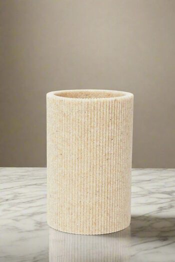 erorex Beige Textured Tumbler, Beige, One Size