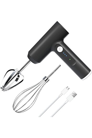 erorex Cordless Electric Whisk, Hand Mixer Portable Handheld, Electric Mixer 3-Speed Self-Control, 304