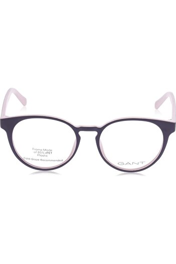 erorex GA326500553 Plastic Round Shape Full Rim Eyeglasses for Unisex 53 mm Lens Size Black