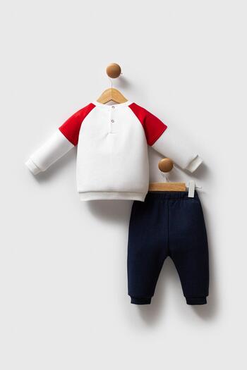 U.S. Polo Assn. U.S. Polo Assn. Baby Boy 2-Piece Set White-Red