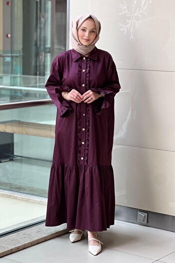 Ghisa Ruffled Six-Valon Cotton Dress