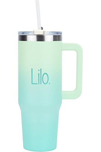Lilo 40oz /1200ml Tumbler with Straw and Lid Vacuum Insulated Stainless Steel Travel Tumblers Cup Ho