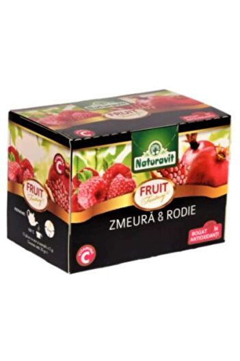 Naturavit Ceai de zmeură și rodie Naturavit, 15 pliculețe