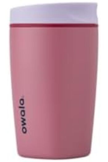 owala SmoothSip Slider Insulated Stainless Steel Coffee Tumbler, Reusable Iced Coffee Cup, Hot Coffe