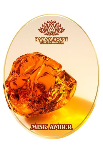HAMAM HOUSE TURKISH HAMAM Natural Sponge Soap with Musk Amber Extract