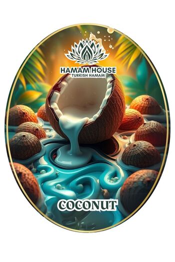 HAMAM HOUSE TURKISH HAMAM Natural Sponge Soap with Coconut Extract