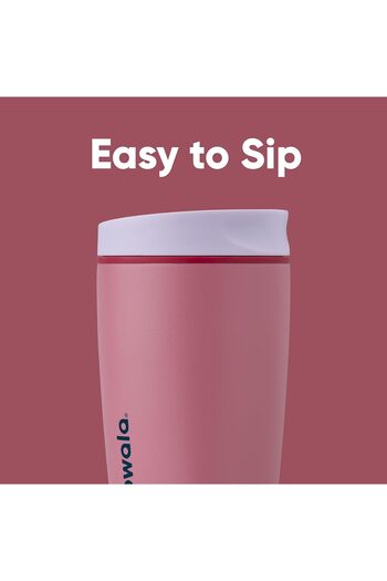 owala SmoothSip Slider Insulated Stainless Steel Coffee Tumbler, Reusable Iced Coffee Cup, Hot Coffe