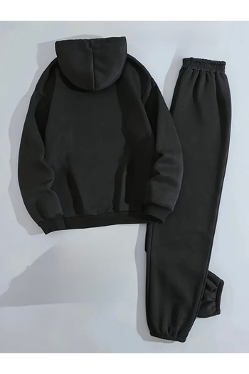 FUFLUNS Stussy Printed Men's Hooded Oversize Bottom/Upper Tracksuit Set