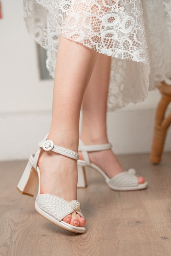EYLÜL SHOES 35 İNCİ İŞLEMELİ GELİN AYAKKABISI