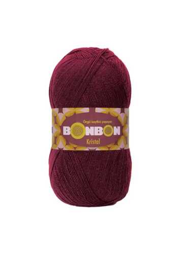 NAKO Bonbon Crystal Fiber Rope 98220 Burgundy 100 Gr. 1 Piece