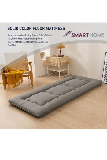 smart home 100% Soft Polyester 3-Layer Foldable Floor Mattress - 190x90 cm | Comfortable and lightweight