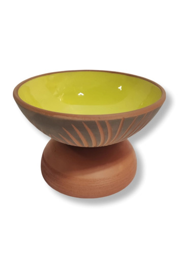 çömlek diyarı Rustic Large Bowl with Legs