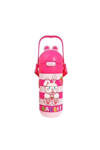 Tradeo Kids Cartoon Animal Puzzle Water Bottle, Stainless Steel Tumbler with Rotating Jigsaw Design